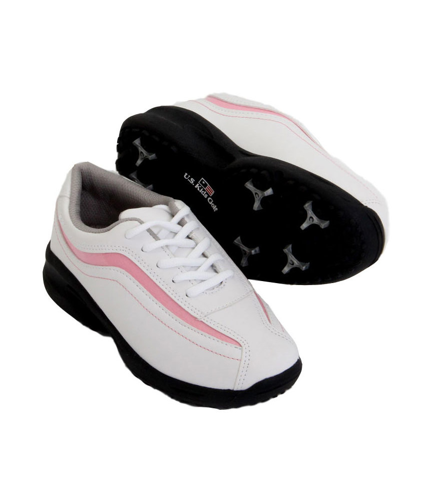 US Kids Girls Spiked Lace Golf Shoes