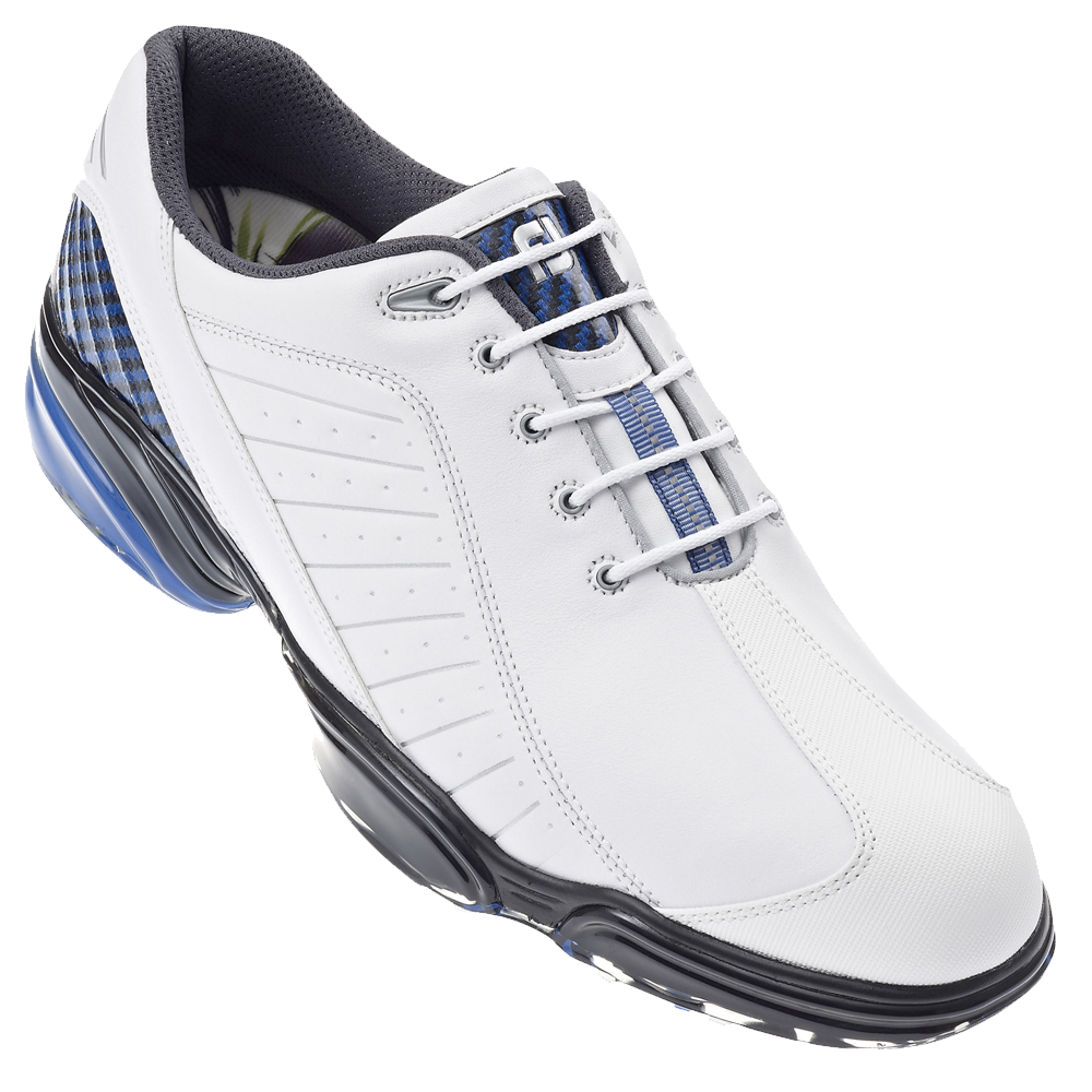FootJoy Mens Sport Golf Shoes (White/Blue) 2012 - Golfonline