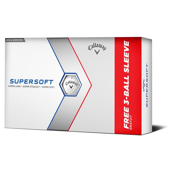 Callaway Supersoft White Golf Balls (15 Balls) 2023