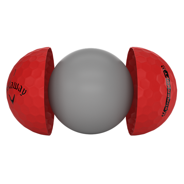 Callaway Supersoft Matte Red Golf Balls (12 Balls)