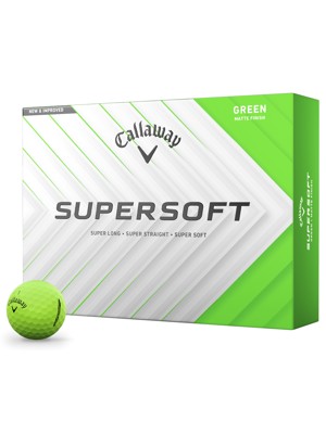 Callaway SuperSoft Matte Green Golf Balls (12 Balls)