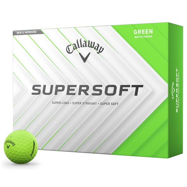Callaway SuperSoft Matte Green Golf Balls (12 Balls)