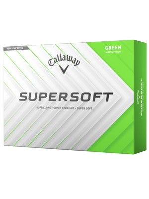 Callaway SuperSoft Matte Green Golf Balls (12 Balls)