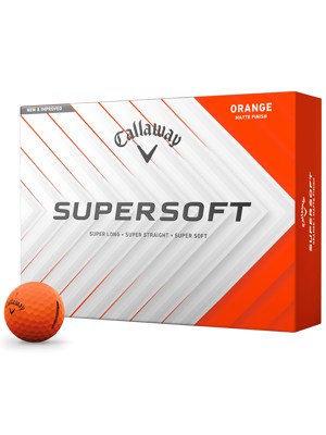 Callaway SuperSoft Matte Orange Golf Balls (12 Balls)