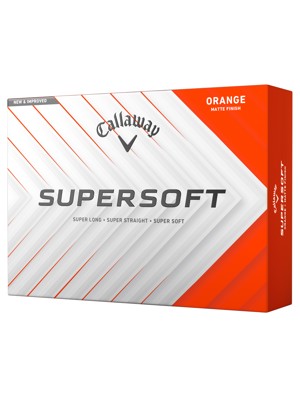 Callaway SuperSoft Matte Orange Golf Balls (12 Balls)