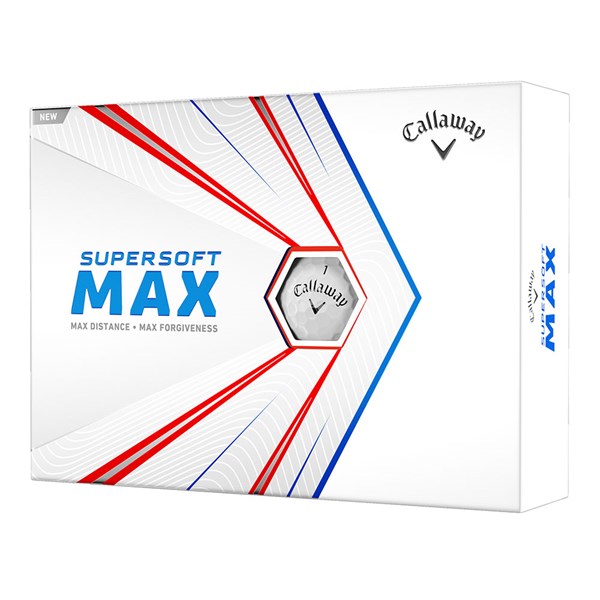 Callaway Supersoft Max White Golf Balls (12 Balls)