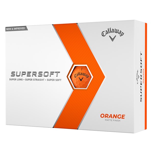 Callaway Supersoft Matte Orange Golf Balls (12 Balls) 2023