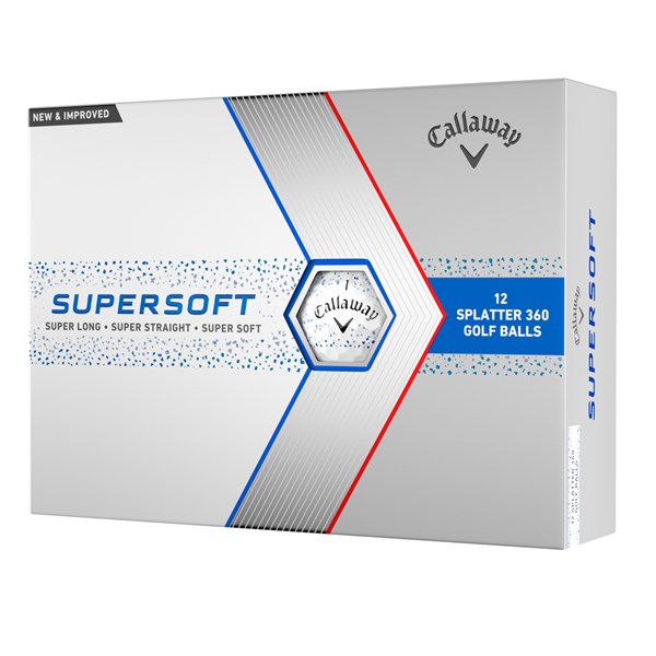 Callaway Supersoft Splatter 360 Blue Golf Balls (12 Balls)