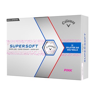 Callaway Supersoft Splatter 360 Pink Golf Balls