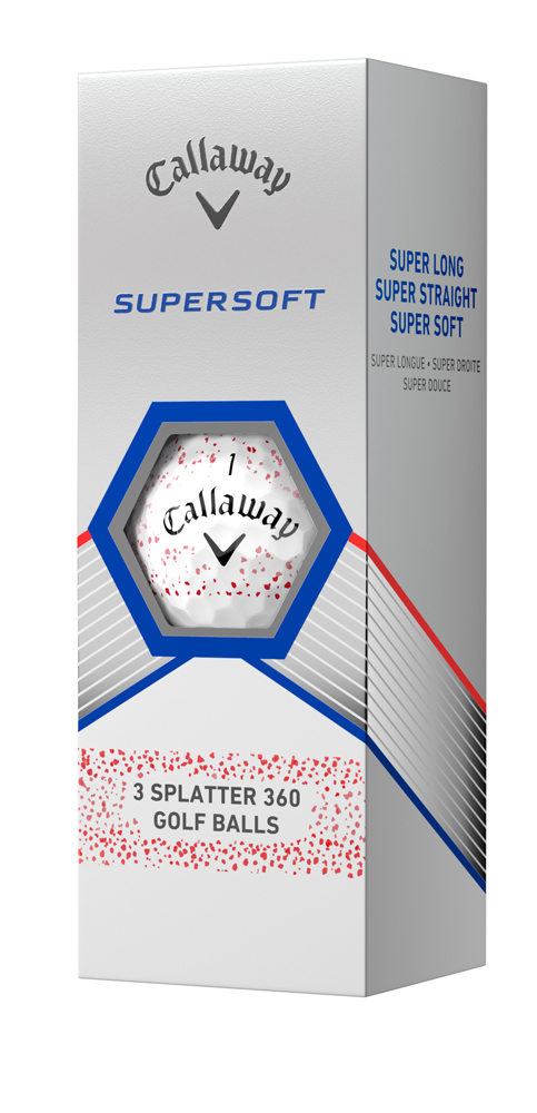 Callaway Supersoft Splatter 360 Red Golf Balls (12 Balls) - Golfonline