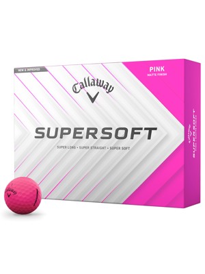Callaway SuperSoft Matte Pink Golf Balls (12 Balls)
