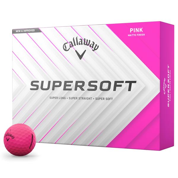Callaway SuperSoft Matte Pink Golf Balls (12 Balls)