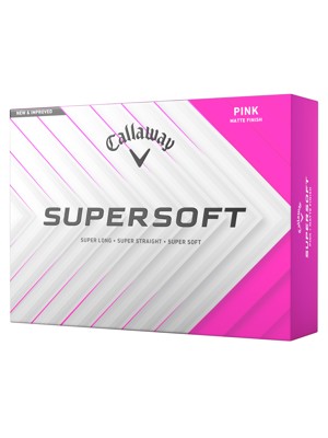 Callaway SuperSoft Matte Pink Golf Balls (12 Balls)