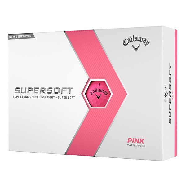 Callaway Supersoft Matte Pink Golf Balls (12 Balls) - Golfonline