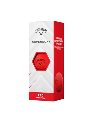 Callaway SuperSoft Matte Red Golf Balls (12 Balls)