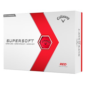 Callaway Supersoft Matte Red Golf Balls 2023