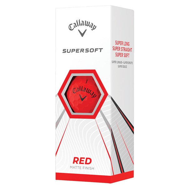 Callaway Supersoft Matte Red Golf Balls (12 Balls)