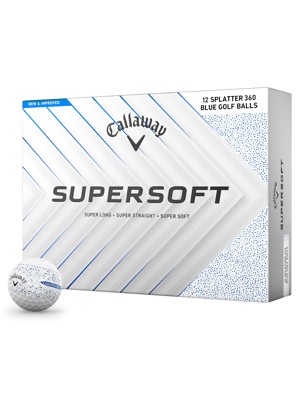 Callaway SuperSoft Splatter Blue Golf Balls (12 Balls)