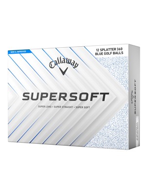 Callaway SuperSoft Splatter Blue Golf Balls (12 Balls)