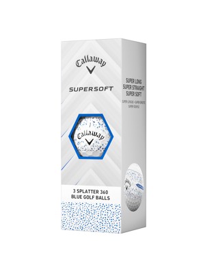 Callaway SuperSoft Splatter Blue Golf Balls (12 Balls)