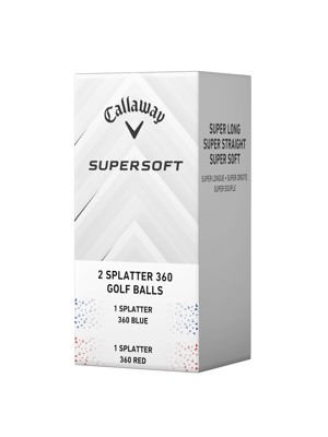 Callaway SuperSoft Splatter Blue Golf Balls (12 Balls)