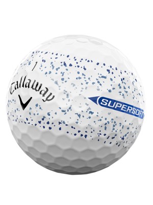 Callaway SuperSoft Splatter Blue Golf Balls (12 Balls)