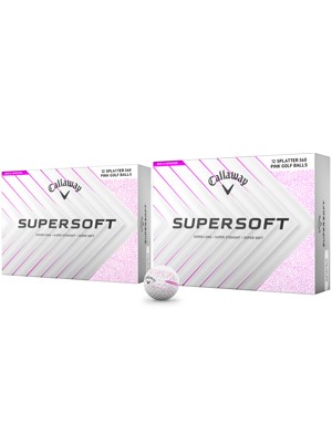 Callaway SuperSoft Splatter Golf Balls (24 Balls)