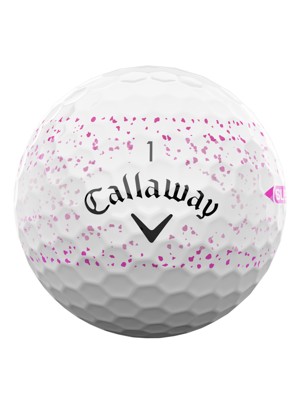 Callaway SuperSoft Splatter Pink Golf Balls (12 Balls)