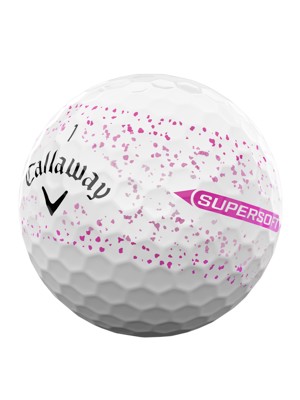 Callaway SuperSoft Splatter Pink Golf Balls (12 Balls)
