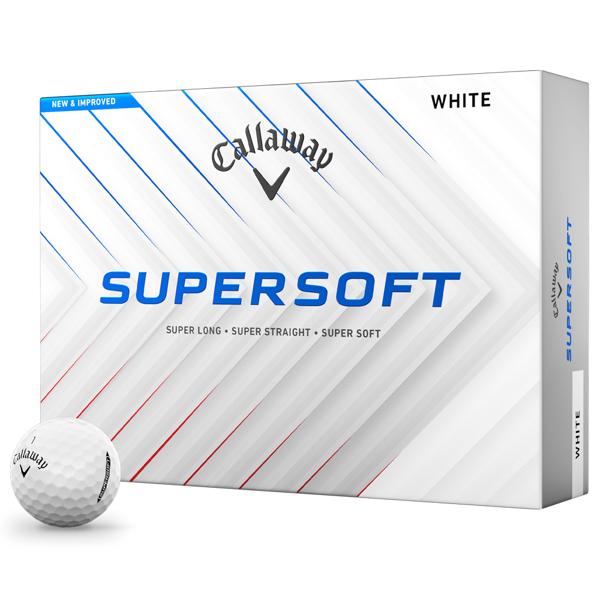 Callaway SuperSoft White Golf Balls (12 Balls)