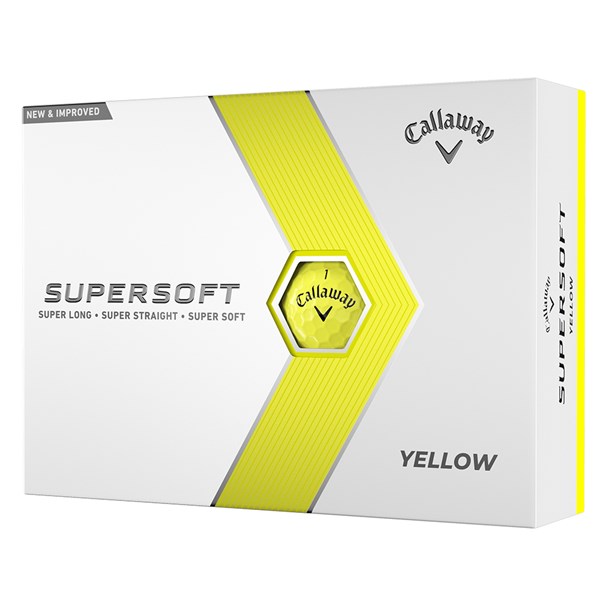 Callaway Supersoft Yellow Golf Balls (12 Balls) 2023