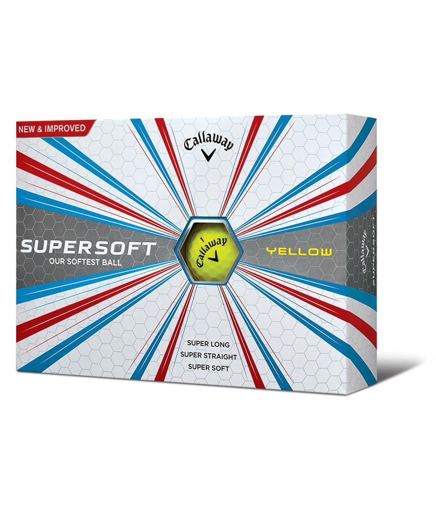 Callaway SuperSoft Yellow Golf Balls (12 Balls) 2017