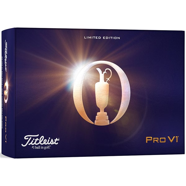 Limited Edition - Titleist Pro V1 The Open Collection Golf Balls (6 Balls)