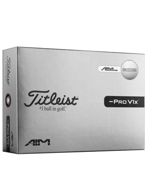 Titleist Pro V1x Left Dash AIM Enhanced Golf Balls (12 Balls)