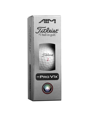 Titleist Pro V1x Left Dash AIM Enhanced Golf Balls (12 Balls)