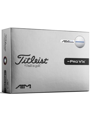 Titleist Pro V1x Left Dash AIM Performance Golf Balls (12 Balls)