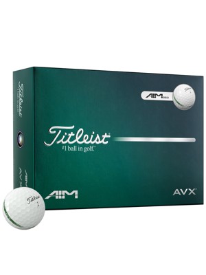 Titleist AVX AIM 360 White Golf Balls (12 Balls)