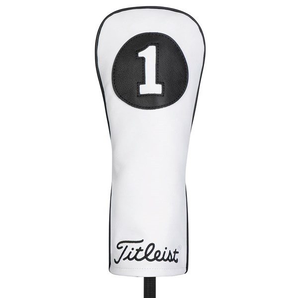Titleist White and Black Collection Leather Driver Headcover