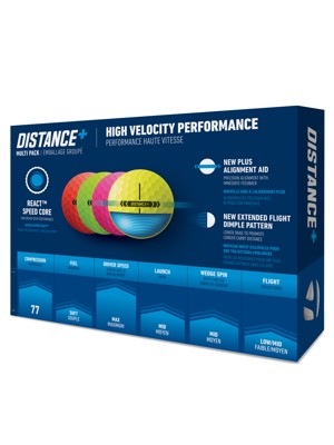 TaylorMade Distance Plus Multi Pack Golf Balls (12 Balls)