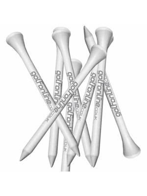 GolfOnline Logo - Wooden Golf Tees (20 Pack)
