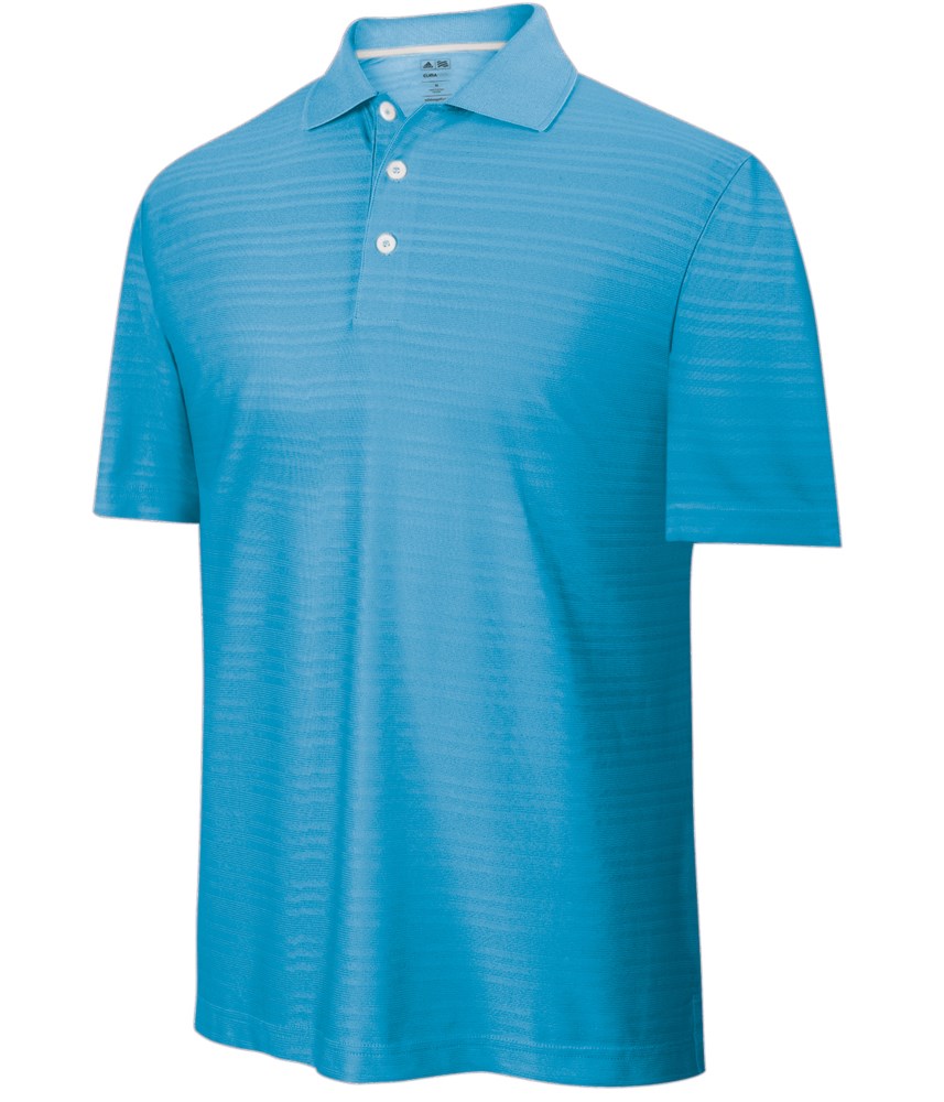 adidas Mens Climacool Textured Solid Polo Shirt | GolfOnline