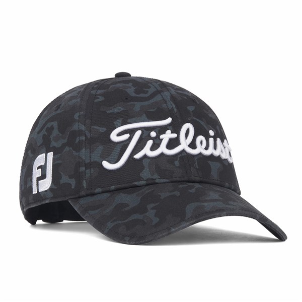 Titleist Black Camo Tour Cotton Standard Curve Cap - Limited Collection