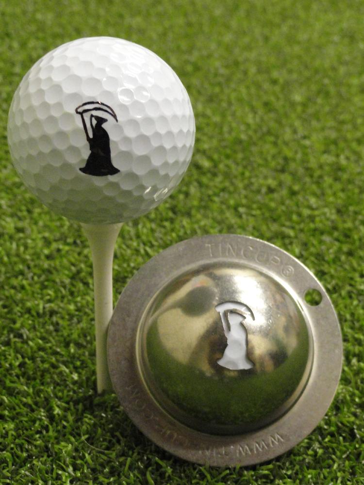 Tin Cup Ball Marker Grim Reaper