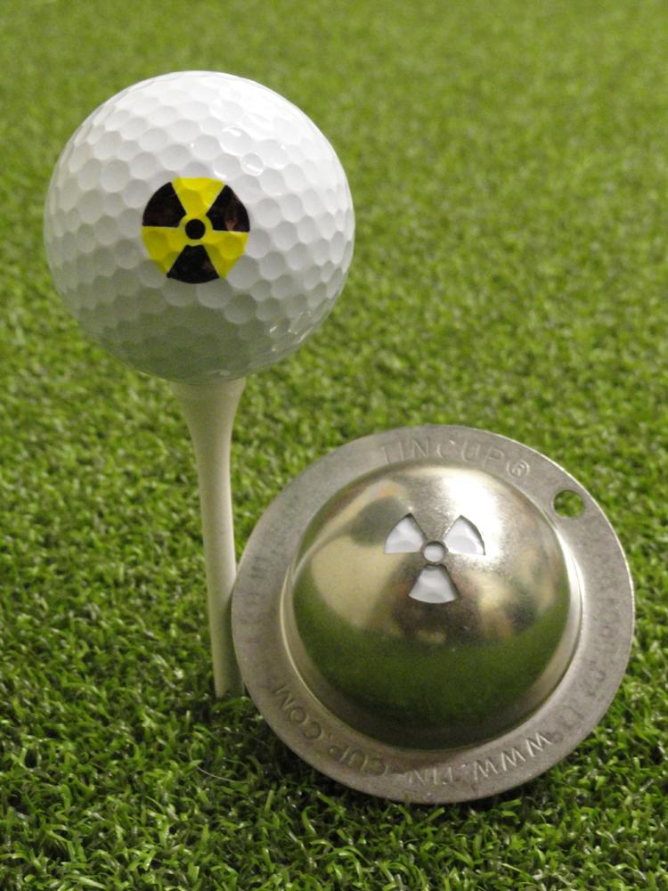 Tin Cup Ball Marker Radioactive