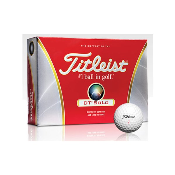 Titleist DT Solo White Golf Balls (12 Balls)