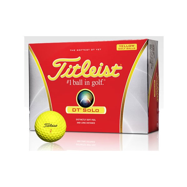 Titleist DT Solo Yellow Golf Balls (12 Pack) 