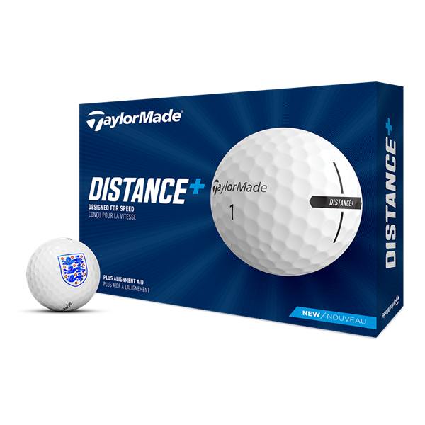 Taylormade Distance Plus Golf Balls (12 Balls)  - England Collection