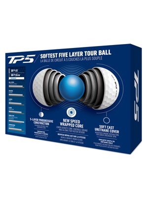 Print Overrun - TaylorMade TP5 Personalised Golf Balls (12 Balls)