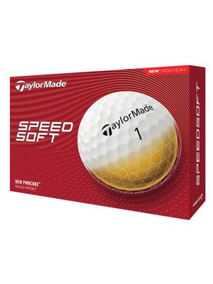 TaylorMade SpeedSoft White Golf Balls (12 Balls)