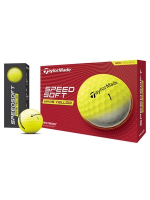 TaylorMade SpeedSoft Yellow Golf Balls (12 Balls)